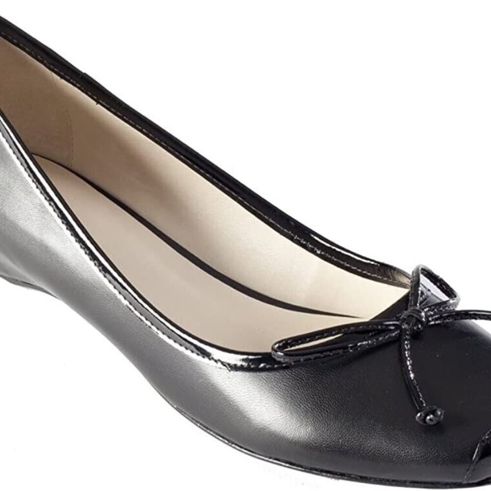 Zofie Graca Black Leather Ballet Women's Flat Shoes size 9